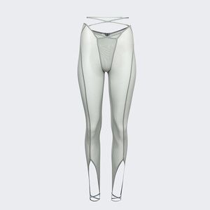 KNWLS GREEN SHEER CELEST LEGGINGS